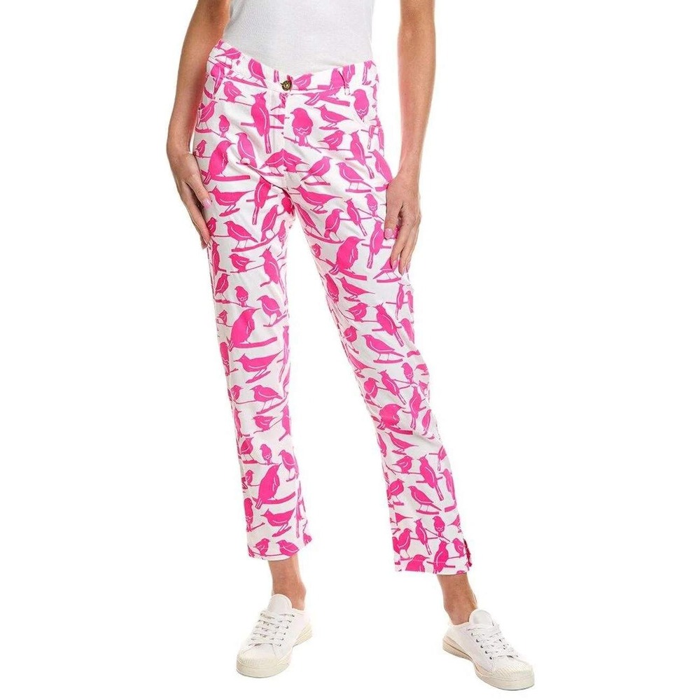 Gretchen Scott Women's Pink Gripeless Bird On A Wire Pant Medium
